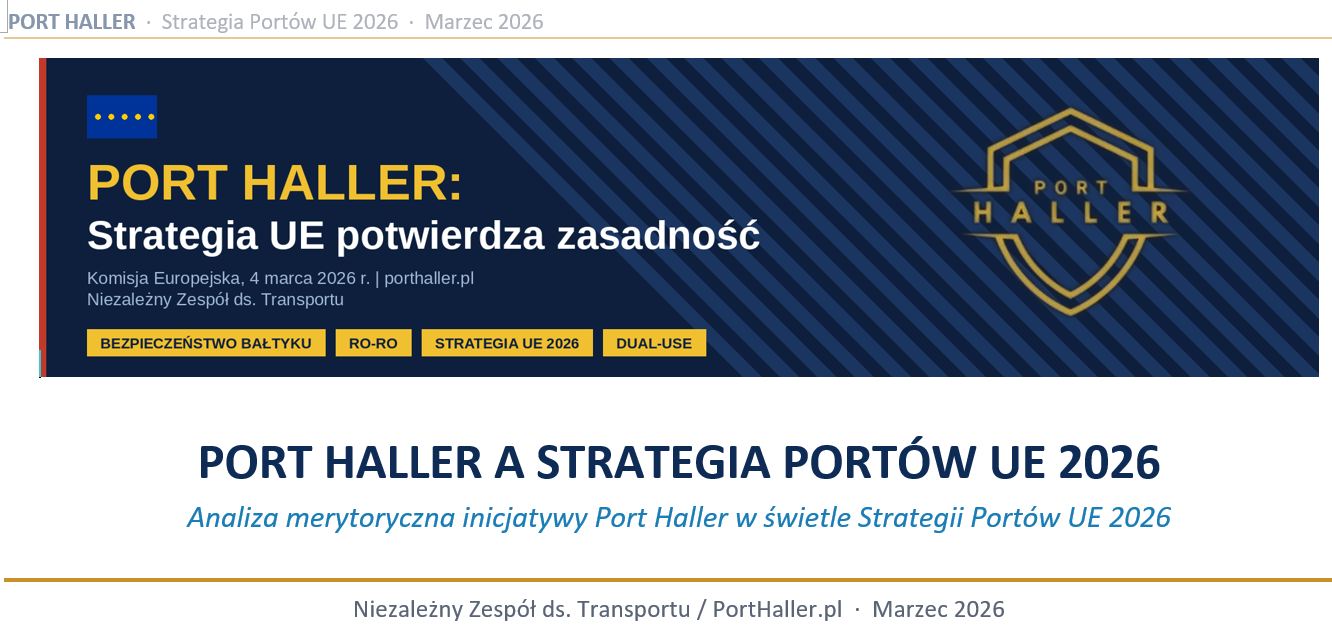 Nowy raport zespołu Port Haller jest już dostępny.